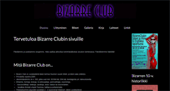 Desktop Screenshot of bizarreclub.fi