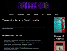 Tablet Screenshot of bizarreclub.fi